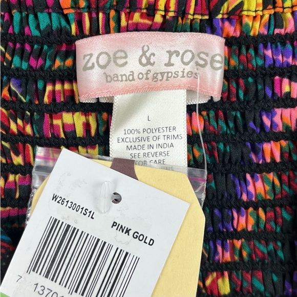 NWT ZOE & ROSE BAND OF GYPSIES Boho Tribal Print Fit & Flare Mini Dress Africa - Picture 9 of 11